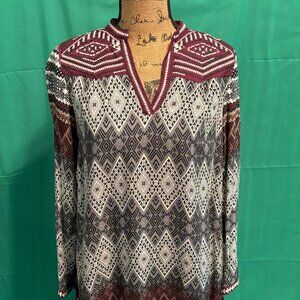 THML Beautifully Embroidered Lightweight Tunic SZ: Small